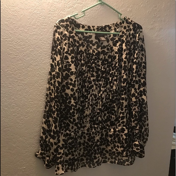 Black and white sheer blouse by George 2x - Picture 1 of 6